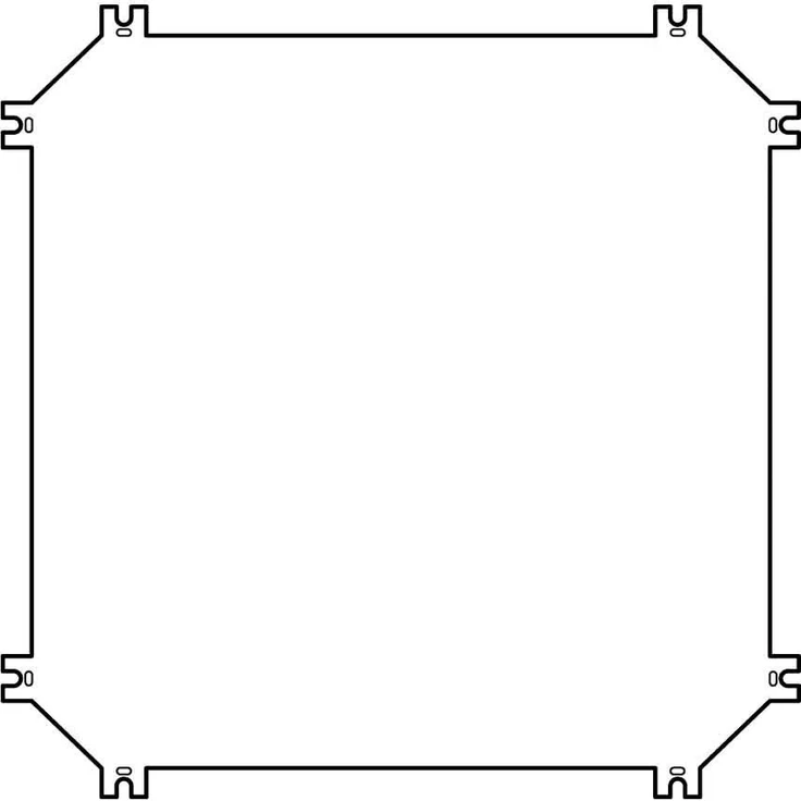 Eaton 090827 Montageplatte, Kunststoff für CI44-Gehäuse