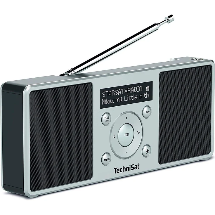 TechniSat Digitradio 1 S Mini Tragbares Radio, OLED-Display, schwarz, silber – Bild 3