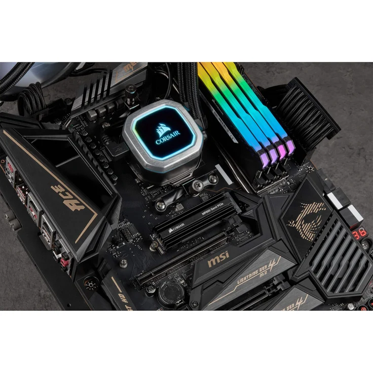 CORSAIR Force Series MP600 - Solid-State-Disk - 2 TB - intern - M.2 2280 - PCI Express 4.0 x4 (NVMe) - 256-Bit-AES - integrierter Kühlkörper (CSSD-F2000GBMP600) – Bild 5
