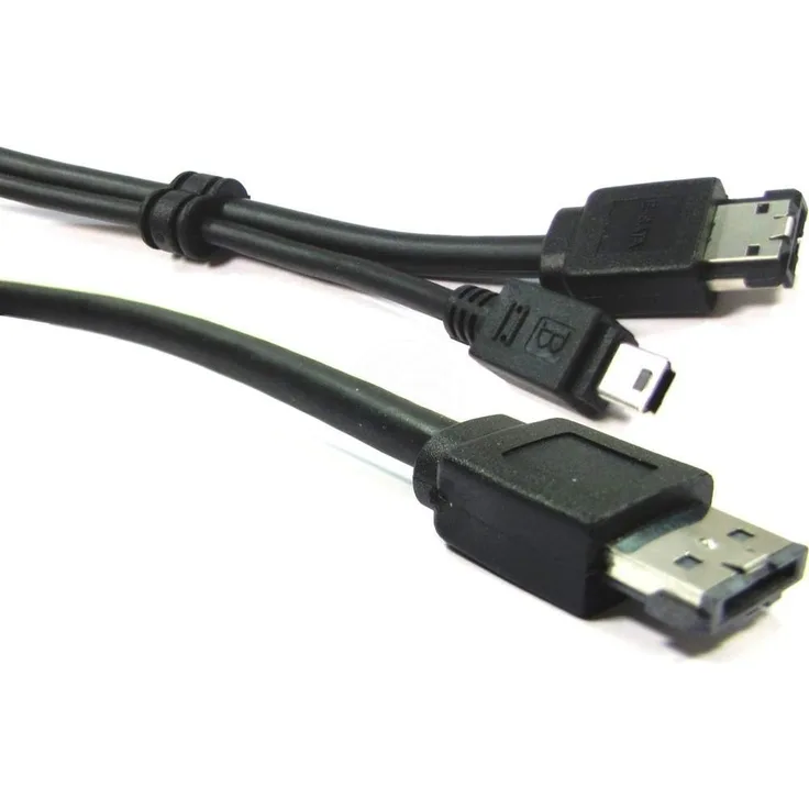 BeMatik - Kabel-oder eSATA + USB eSATAp (M-MiniUSB5pin-BM + eSATA-M) 0.5m