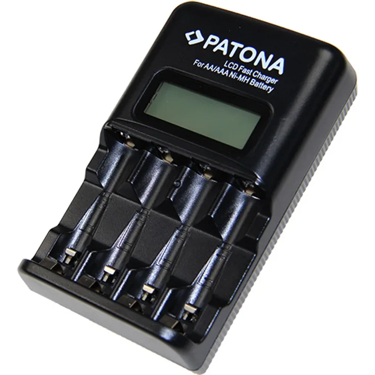 PATONA - Schnell-Ladegerät Mignon AA / Micro AAA Akkus LCD-Display