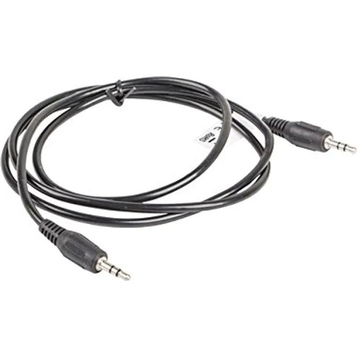 lanberg CA-MJMJ-10CC-0012-BK Klinkenstecker auf Klinkenstecker Stereo-Audiokabel, 1,2m schwarz