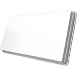 STRONG SlimSat SA 61 Single Satelliten Flachantenne [integrierter LNB, SAT, für 1 Teilnehmer, inklusive Halterung, Antenne, Satschüssel] weiß