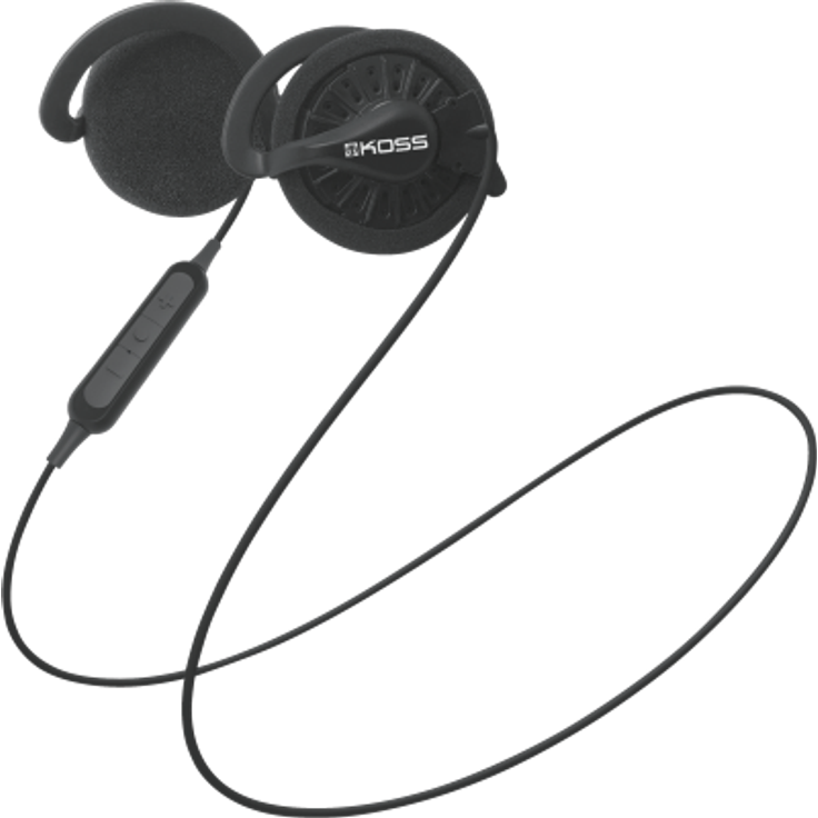 Koss KSC 35 On-Ear-Kopfhörer, mit Bluetooth, Mikrofon, geeignet für Sport, schwarz