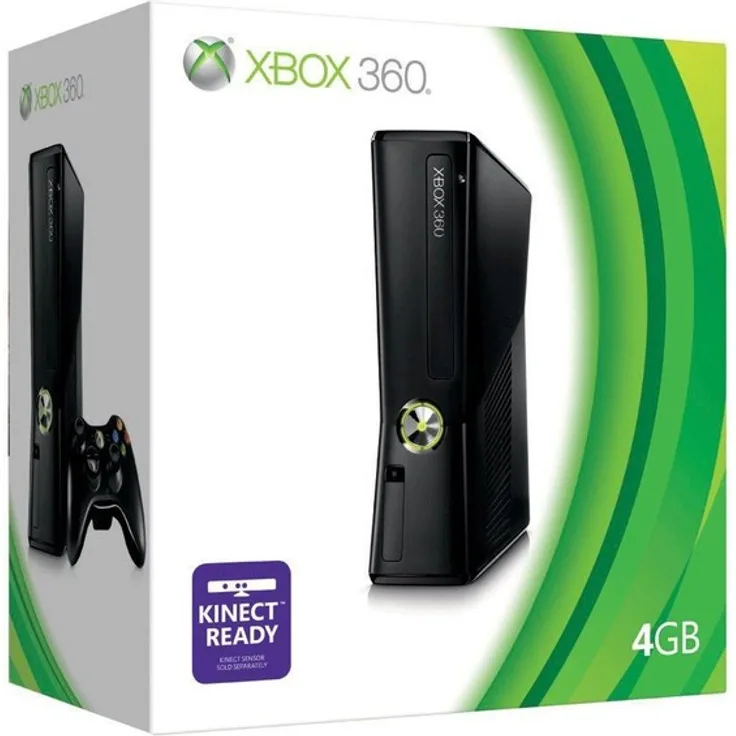 Microsoft Xbox 360 S Schwarz 4GB