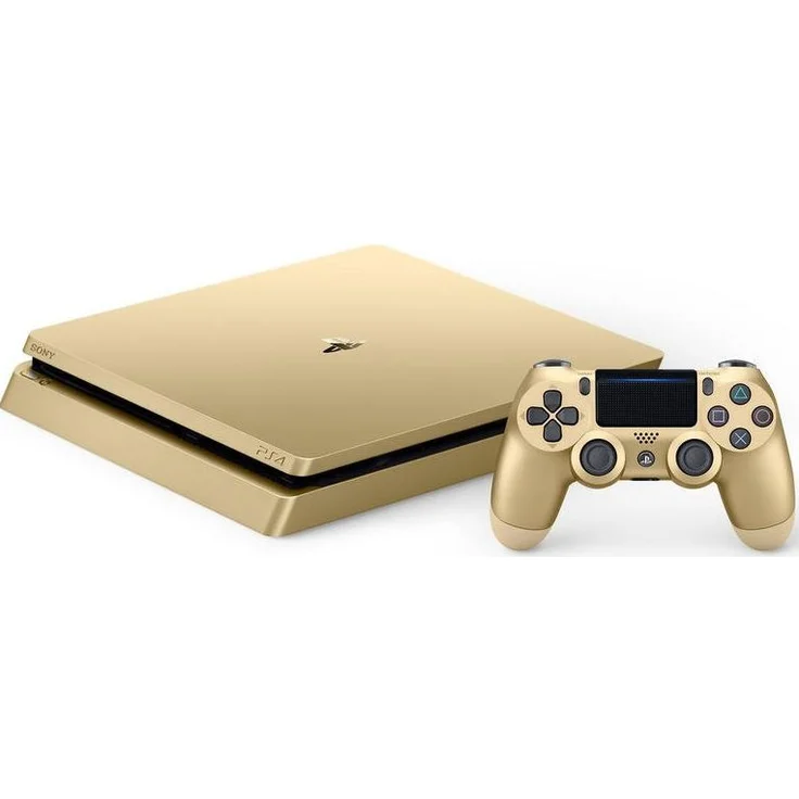 Sony PlayStation 4 Slim Gold 500GB inkl. 2. Controller – Bild 2