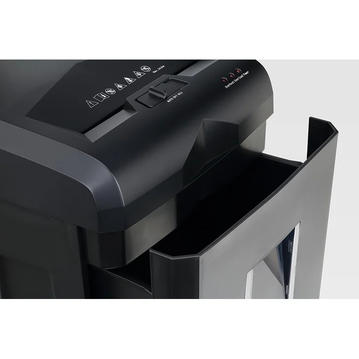 Peach PS500-70 Partikelschnitt Aktenvernichter, 16 Blatt, 18 Liter, 5 x 32 mm (P-4), Kreditkarten, sehr Leise, Dauerbetrieb 30 min-über 2000 Blatt, Testsieger, Dsgvo 2018, 18 L Korb 200 Seiten - Preisvergleich – Bild 3