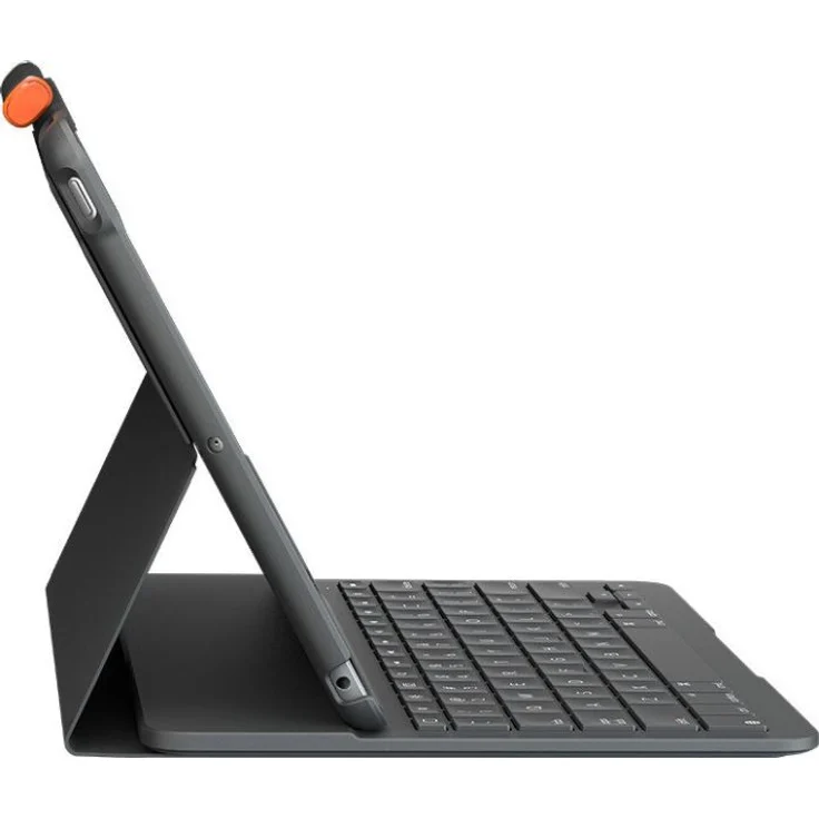 Logitech SLIM FOLIO für iPad der (7. Generation) Tastatur-Case mit Bluetooth (Modell: A2197, A2200, A2198) Grafit (Qwertz) – Bild 2