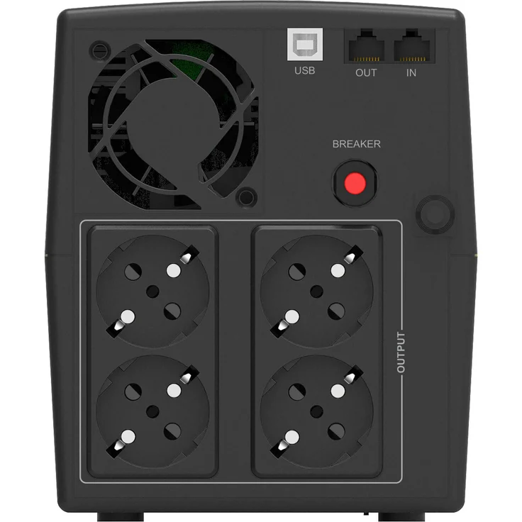 PowerWalker VI 2200 STL Line-Interaktiv 2200VA 4AC-Ausgänge Tower Schwarz Unterbrechungsfreie Stromversorgung (UPS) (10121077) – Bild 3