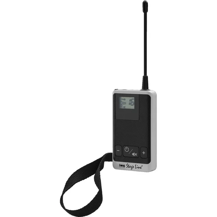 MONACOR ATS-22T Digitales 16-Kanal-Sprach-Übertragungssystem, 863-865 MHz schwarz