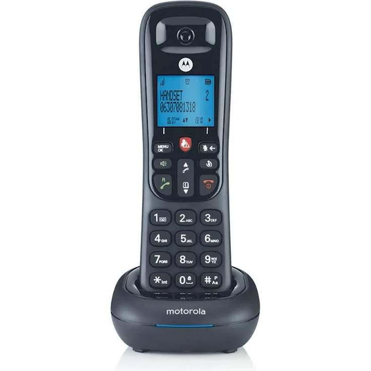 Motorola CD4001 DECT-Telefon Anrufer-Identifikation Schwarz