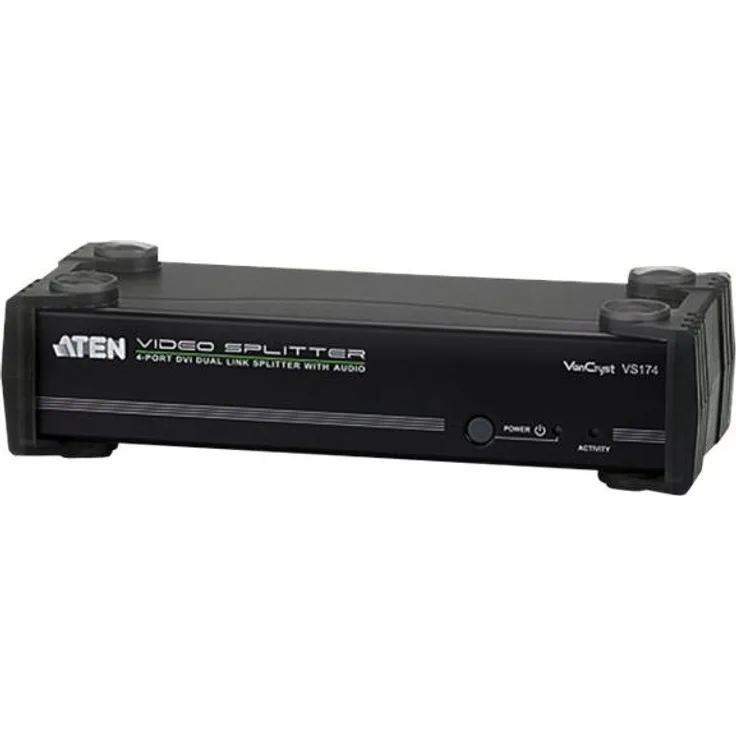 ATEN VS174 DVI Dual Link Video--Audiosplitter, 4fach