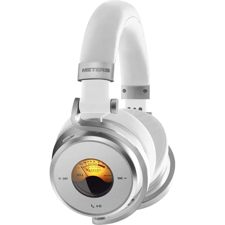 Meters OV-1-B-Connect Over-Ear-Kopfhörer mit Bluetooth, Noise Cancelling, Mikrofon, weiß