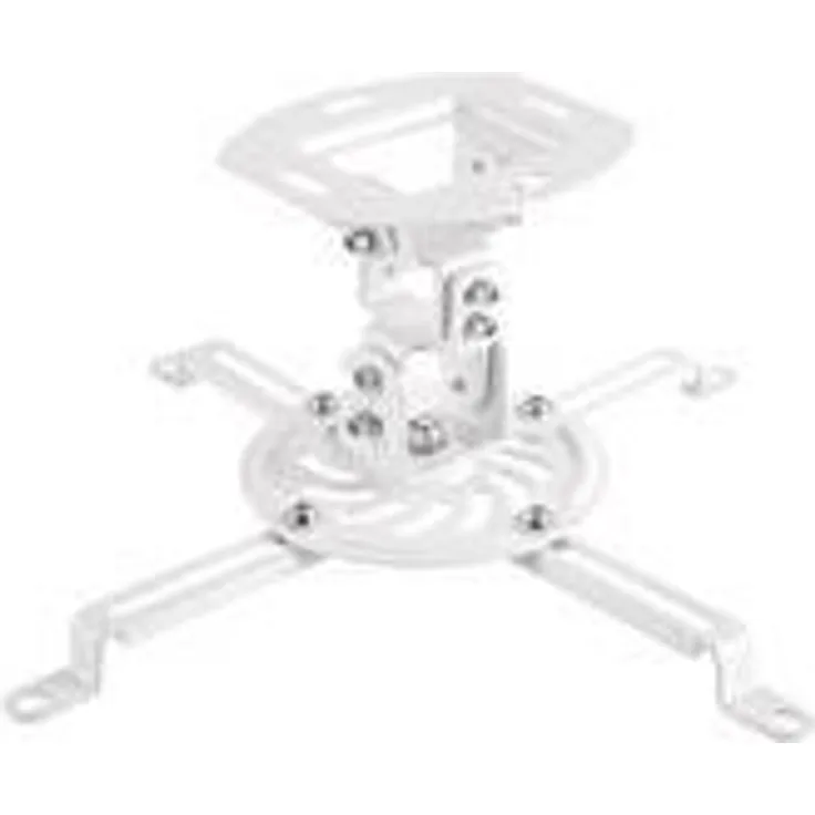LogiLink Beamer-Deckenhalterung, Armlänge: 150 mm, weiß geeigent für Projektoren bis zu 13,5 kg, aus Aluminium, - 1 Stück (BP0057)