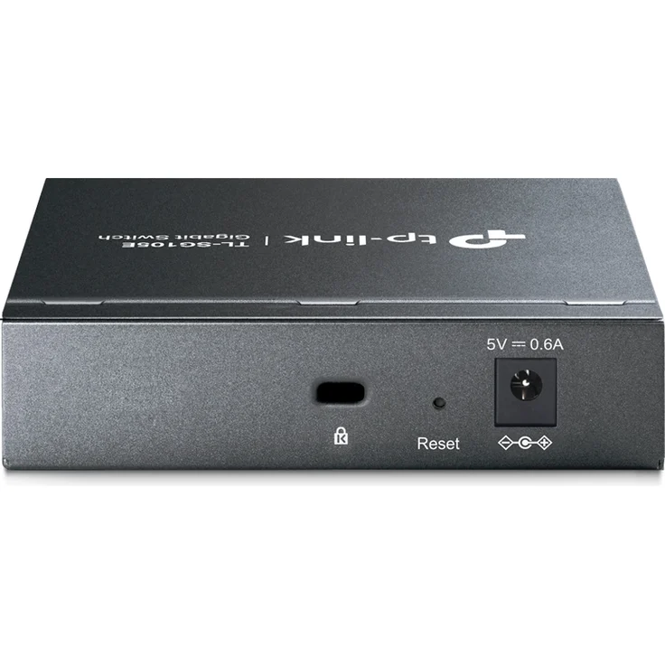 TP-Link TL-SG105E 5-Ports Gigabit Easy Smart Managed Netzwerk Switch (5 Gigabit-RJ45-Ports, Metallgehäuse, optimiert Datenverkehr, IGMP-Snooping, zentrales Management, energieeffizient) schwarz metallic – Bild 3