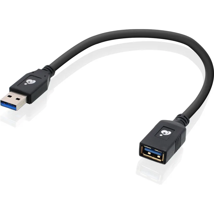 IOGEAR G2LU3AMF USB-3.0-Verlängerungskabel (Stecker auf Buchse, 30,5 cm)