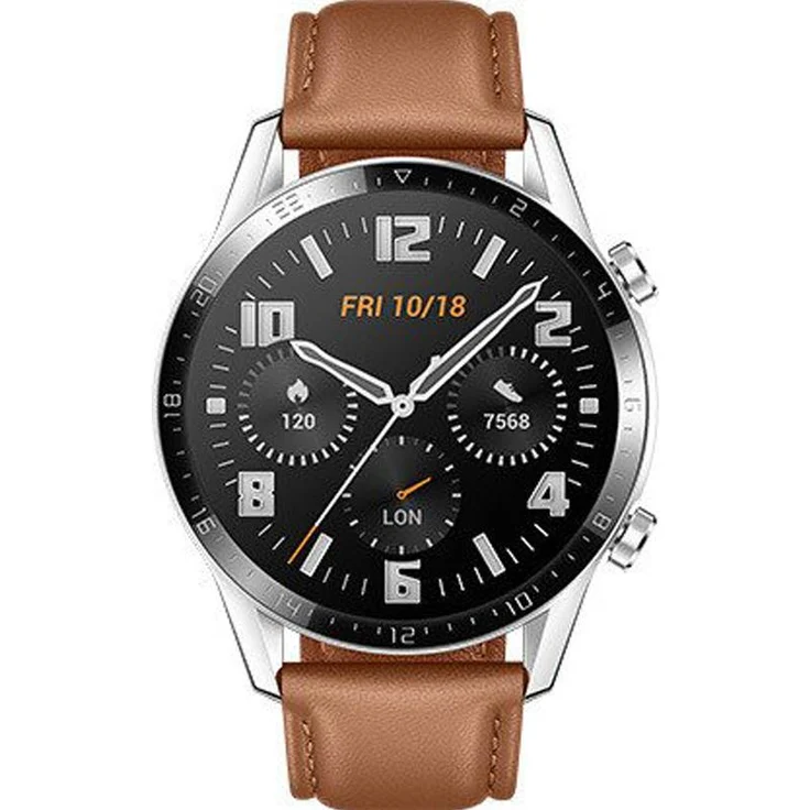 Huawei Watch GT2 Smartwatch GPS, Unisex, 46mm, Schwarz/Pebble Brown – Bild 7