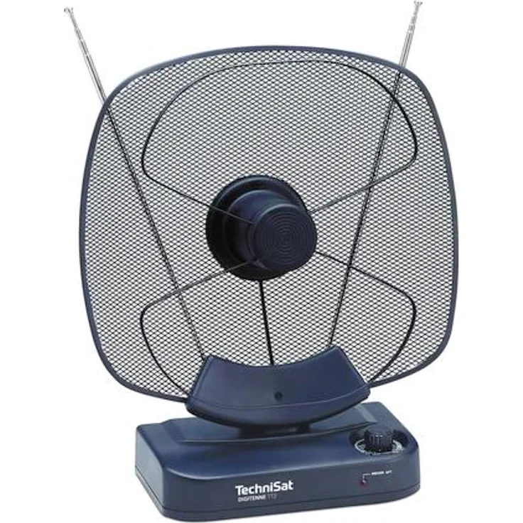 TechniSat Digitenne TT2 ausrichtbare Zimmerantenne (36 dB Vollband Verstärker-Antenne mit LTE4-Filter für den Empfang von DVB-T--T2, DAB+ und UKW Signalen), schwarz