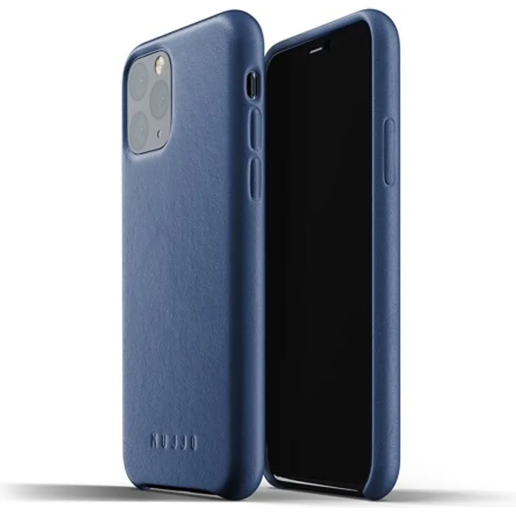 Mujjo Leather Case, geeignet für Apple iPhone 11 Pro Blau - MUJJO-CL-001-BL