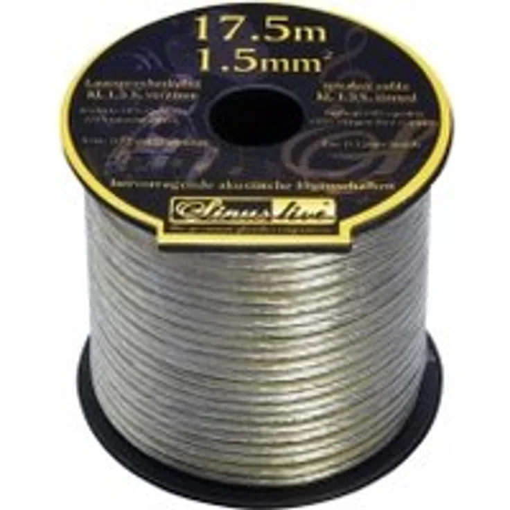 Lautsprecherkabel 1 x 1.50 mm² Silber Sinuslive KL-1,5S 17.5 m Silber