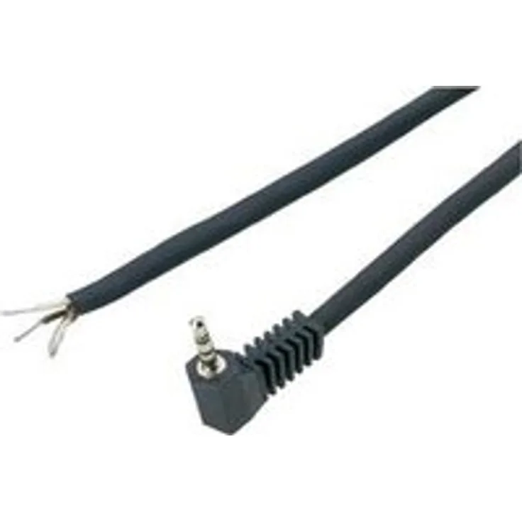 Klinken-Steckverbinder 3.5 mm Stecker, gewinkelt Polzahl: 2 Mono Schwarz BKL Electronic 1101050 1 St. Schwarz