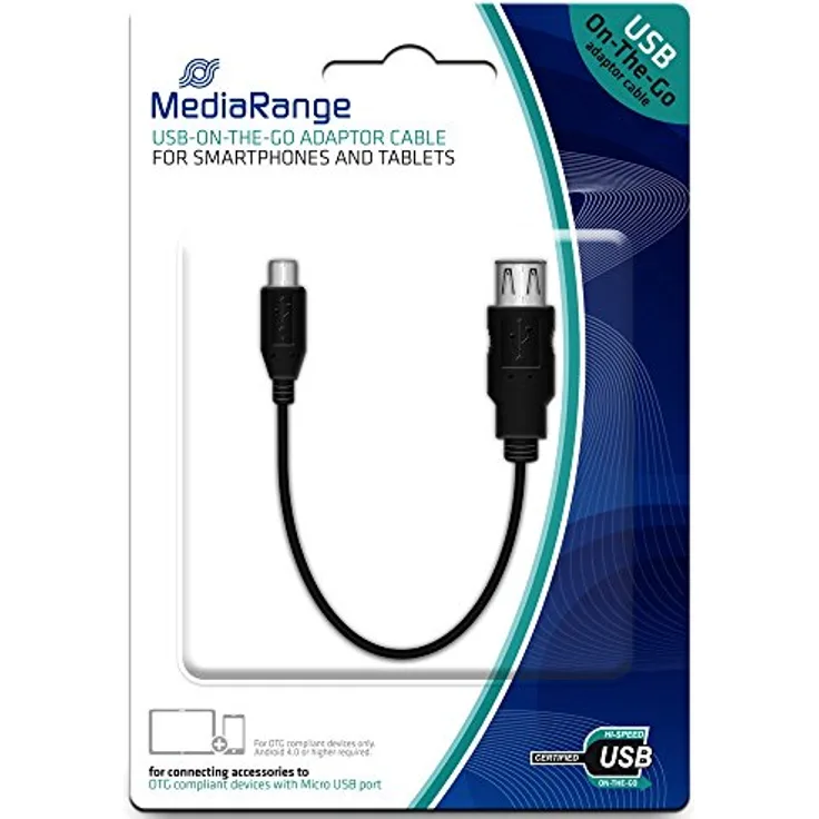 USB2.0 / microUSB 0,2m MediaRange Kabel (MRCS168)