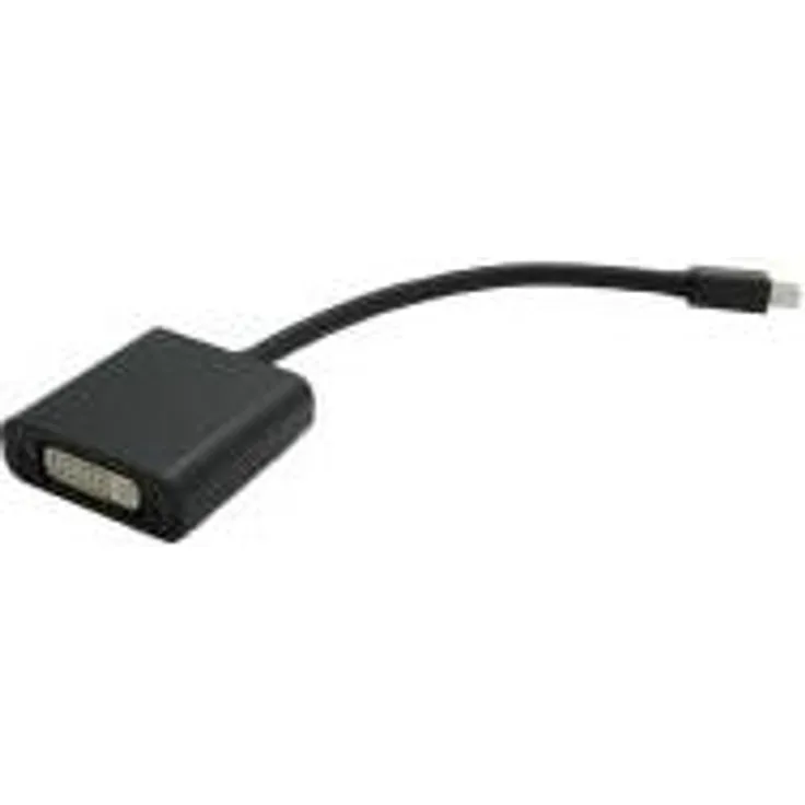 VALUE Mini DisplayPort - DVI Adapter, Mini DP Stecker auf DVI Buchse I Full HD I Schwarz