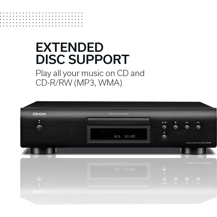 Denon DCD600 CD-Player mit AL32 Processing silber – Bild 4