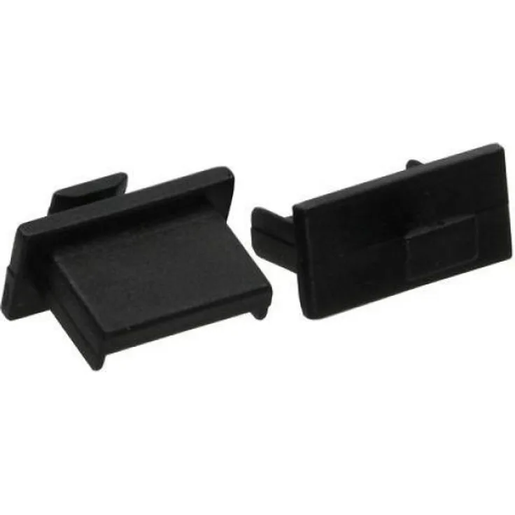 InLine - Schutzumschlag - Schwarz (Packung mit 50) (59948A)