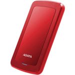 ADATA HV300 - Festplatte - 2 TB - extern (tragbar) - USB 3.1 - 256-Bit-AES - Rot (AHD330-2TU31-CRD)