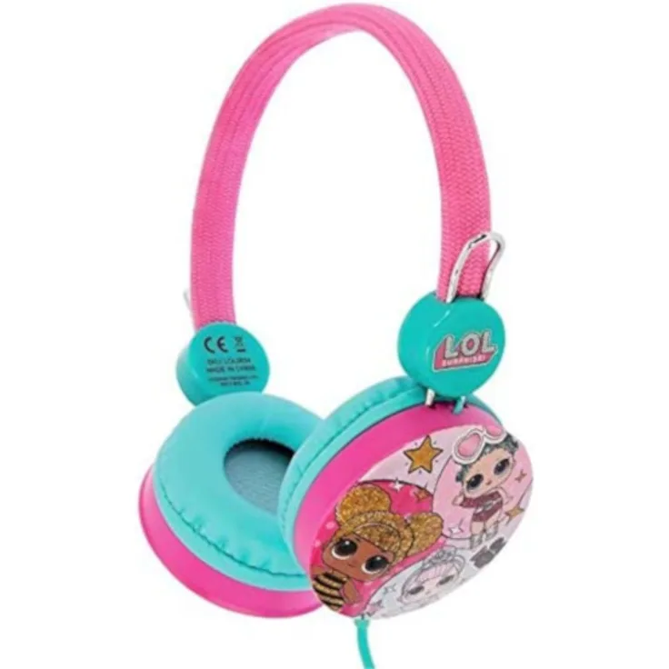 L.O.L. Surprise! Kinderkopfhörer mit Lautstärkeregelung, rosa/blau