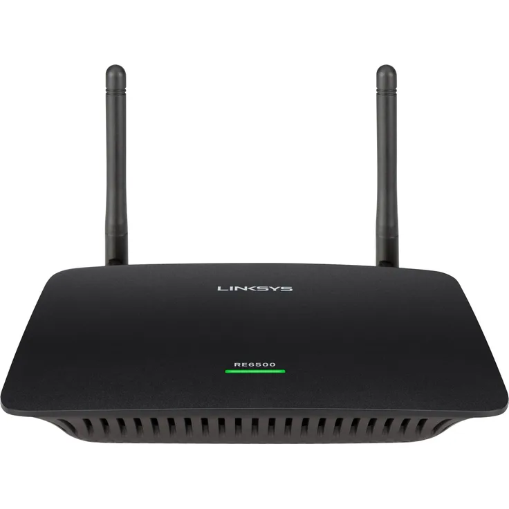 Linksys RE6500W-EJ AC1200 WLAN Repeater (1200 Mbit-s, Dual Band, WPS, 4x Gigabit Port), schwarz