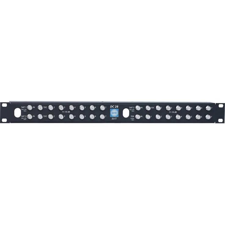WISI 71255 DC 28 3S1T Verteiler, 28-fach schwarz