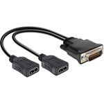 Delock Adapter DMS-59 Stecker zu 2X HDMI Buchse 20 cm