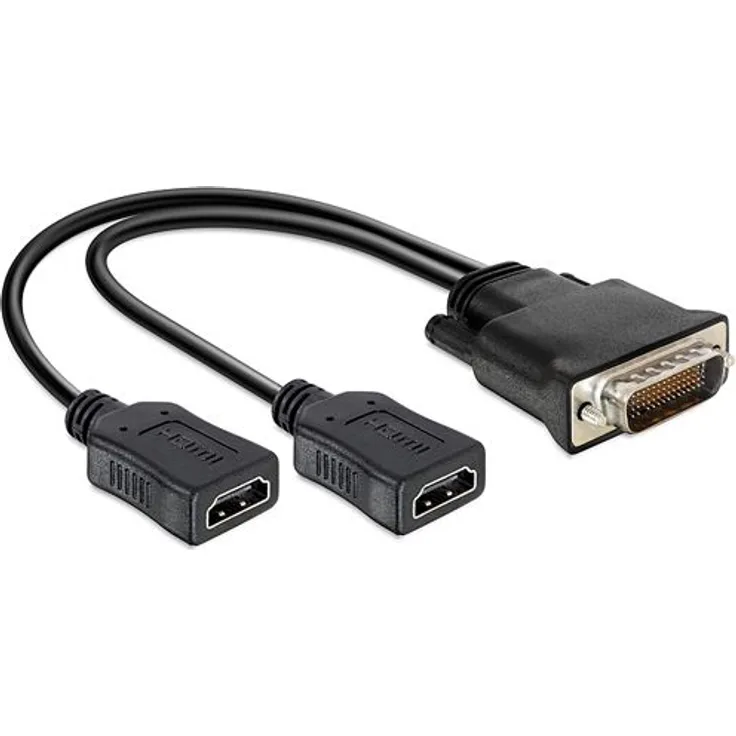 Delock Adapter DMS-59 Stecker zu 2X HDMI Buchse 20 cm