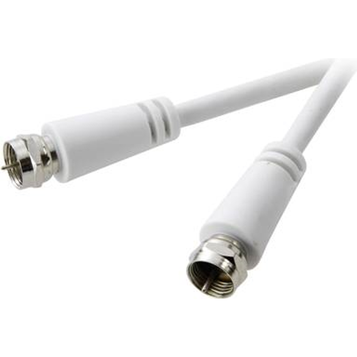 SpeaKa Professional SAT Anschlusskabel [1x F-Stecker - 1x F-Stecker] 3 m 75 dB Weiß (SP-7870440)