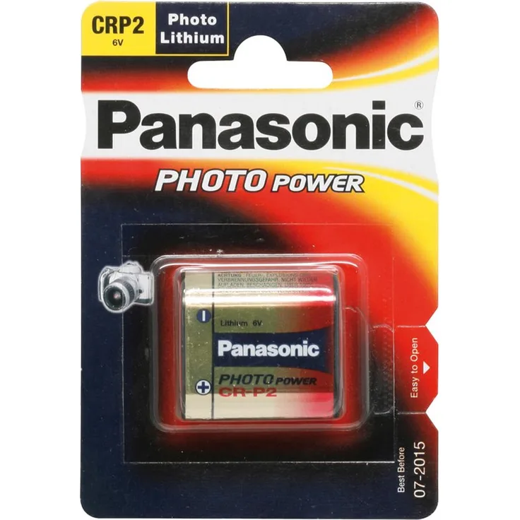Panasonic CRP2 Foto Batterie Lithium, 1600 mAh,6V