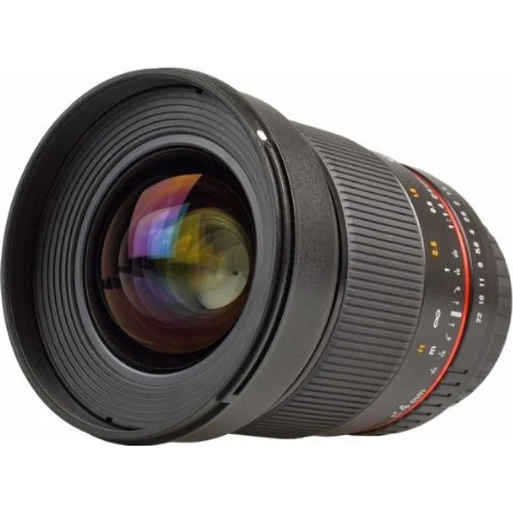 Samyang 24-1,4 Objektiv DSLR Canon EF manueller Fokus Fotoobjektiv, Weitwinkelobjektiv schwarz – Bild 1
