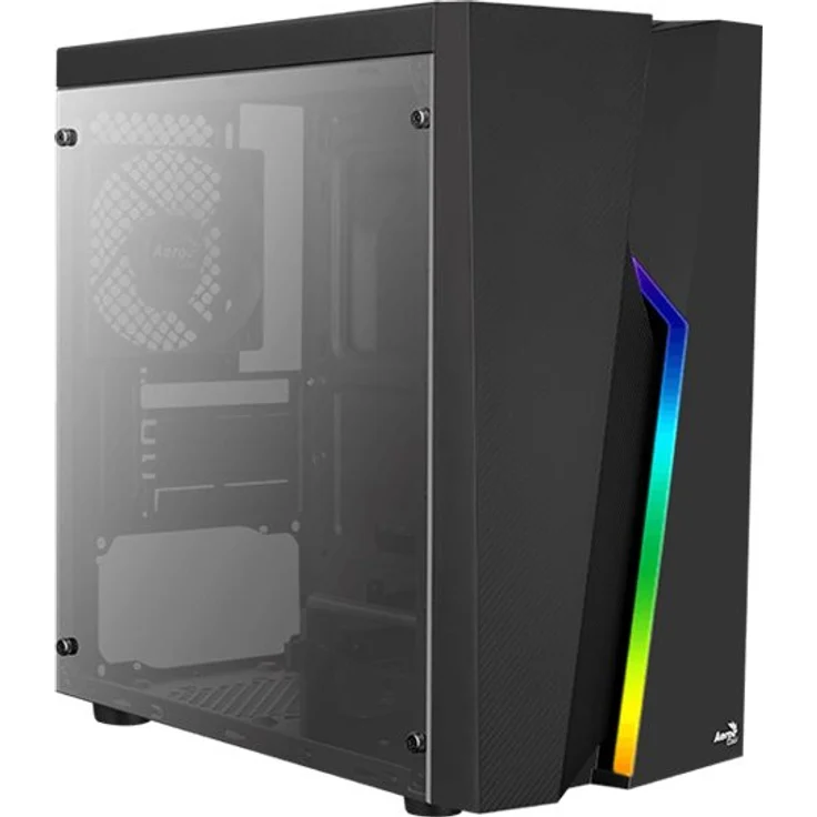 Aerocool BOLT MINI, PC MicroATX Box, Seitenfenster, RGB 13, 12cm Lüfter – Bild 2