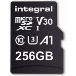 Integral Premium High Speed R100/W90 microSDXC 256GB Kit, UHS-I U3, A1, Class 10 (INMSDX256G-100/90V30)
