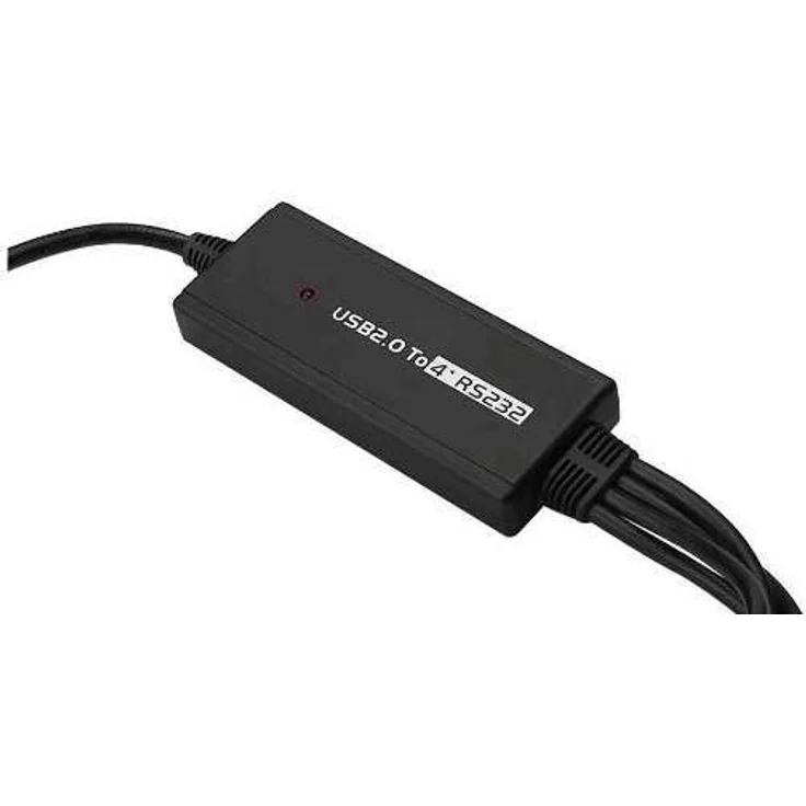 DIGITUS USB auf 4x Seriell Adapter - RS232 Konverter - USB 2.0 Typ-A zu 4x DSUB 9M - FTDI Chipsatz - 1.5m Anschlusskabel – Bild 2