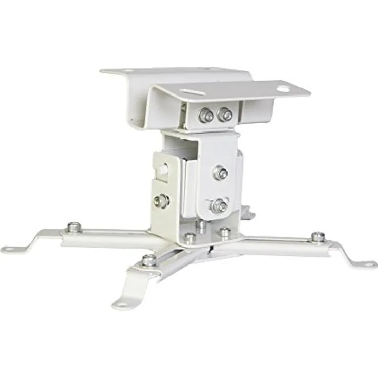 Luxburg Universal Projektor Aluminium-Deckenhalterung Kit bis 15 kg belastbar, 30° Neigung, weiß