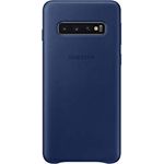Leather Cover für Galaxy S10 Marineblau