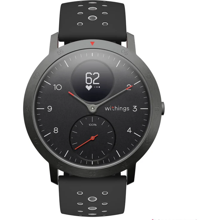 Withings Steel HR Sport Hybrid-Smartwatch Unisex, 40mm, Edelstahlgehäuse, Schwarz/Grau – Bild 1