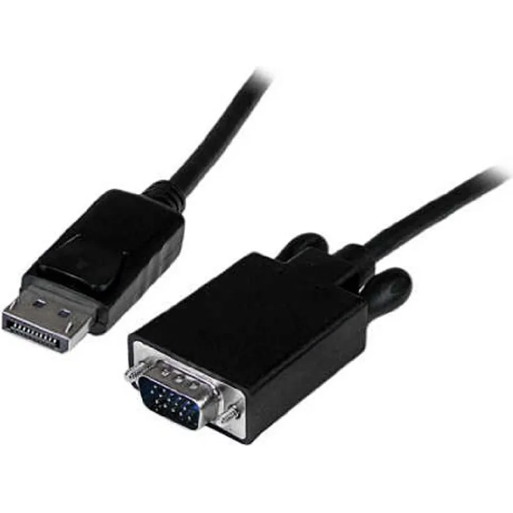 StarTech.com DisplayPort auf VGA Kabel 3m (Stecker-Stecker), Aktiver DP zu VGA Kabel Adapter- Konverter für PC 1920x1200, Schwarz