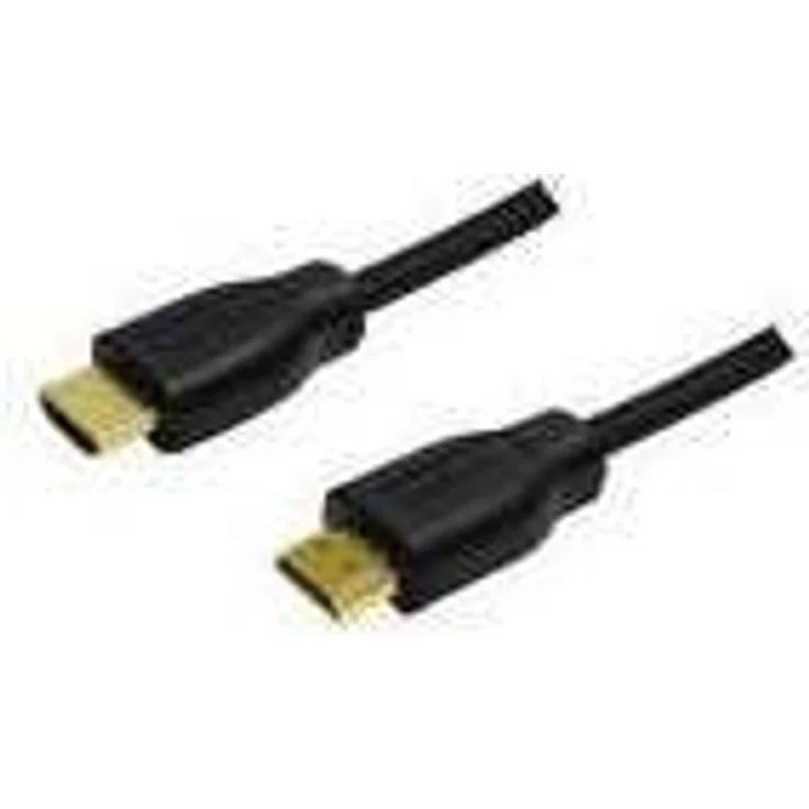 HDMI-Kabel LogiLink Ethernet A -> A St/St 2.00m sw – Bild 1