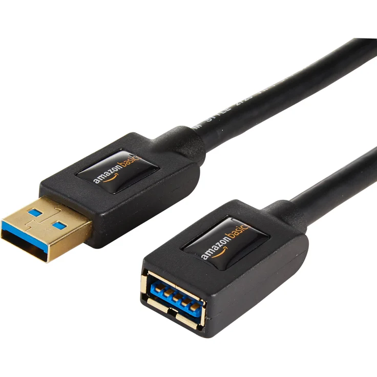 AmazonBasics USB 3.0-Verlängerungskabel (A-Stecker auf A-Buchse) 1,8 m (2 Stück) – Bild 1