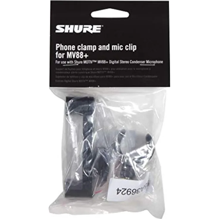 Shure AMV-PC Kombination aus Telefonklammer und Mikrofon-Clip für MV88+