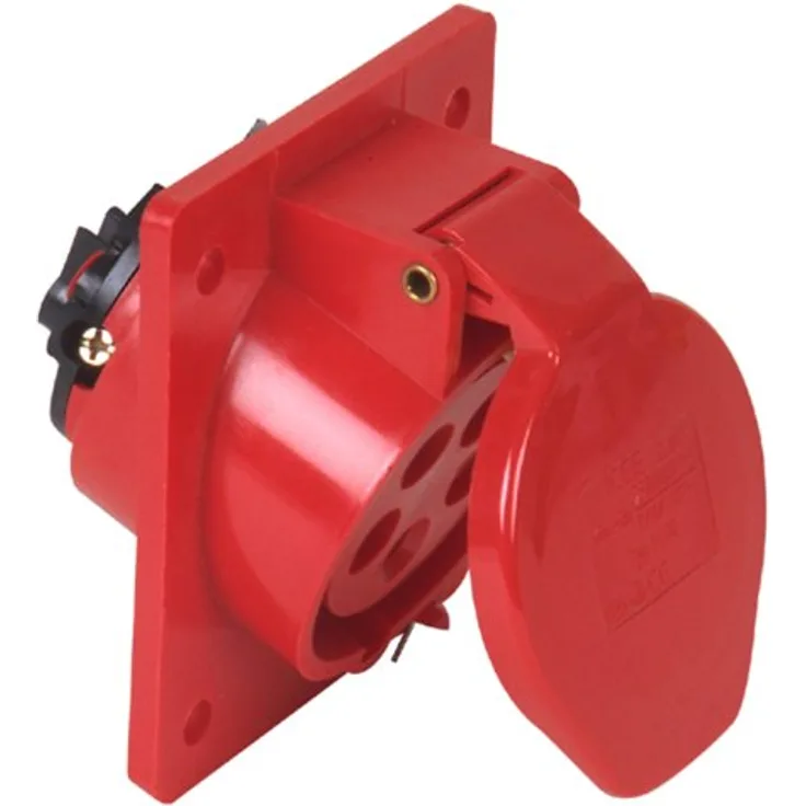 UNITEC 47413L E-Anbaudose 16A, 5-polig, rot