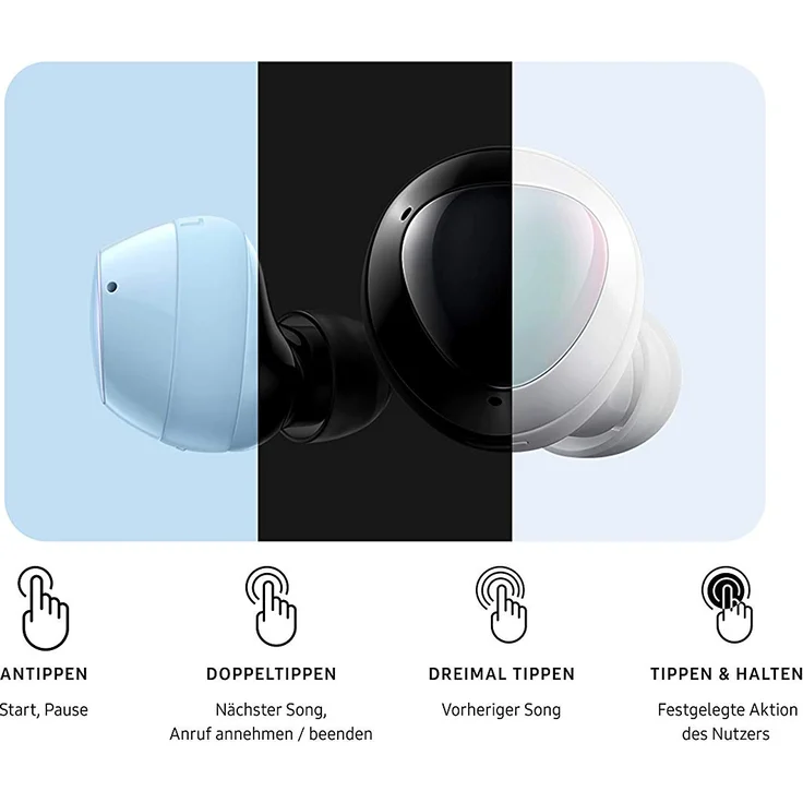 Samsung Galaxy Buds+ True Wireless In-Ear Kopfhörer, mit Bluetooth, Mikrofon, weiß – Bild 12